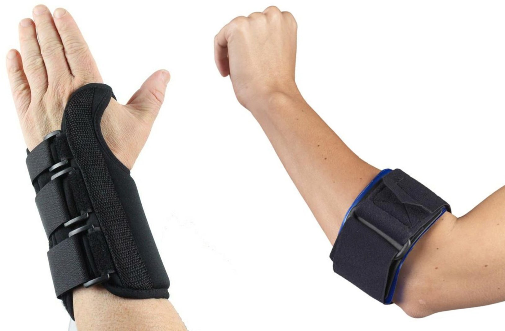 Wrist and elbow braces for tennis elbow treatment