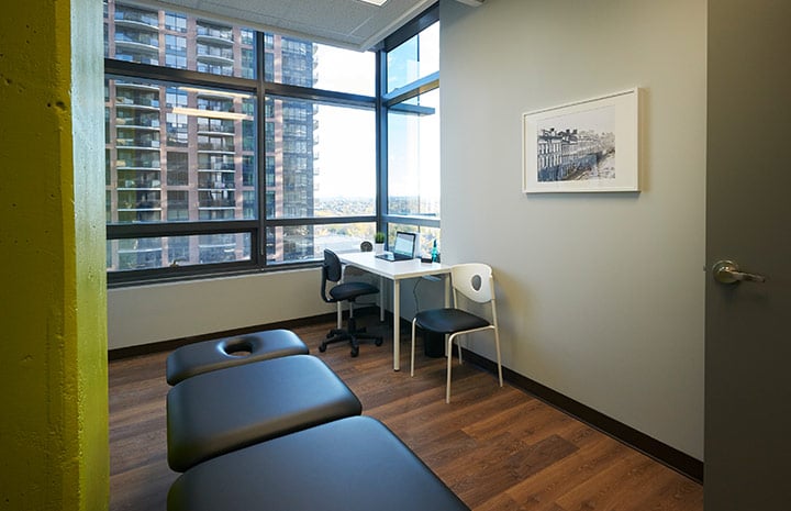 Cornerstone Physiotherapy North York private treatment room